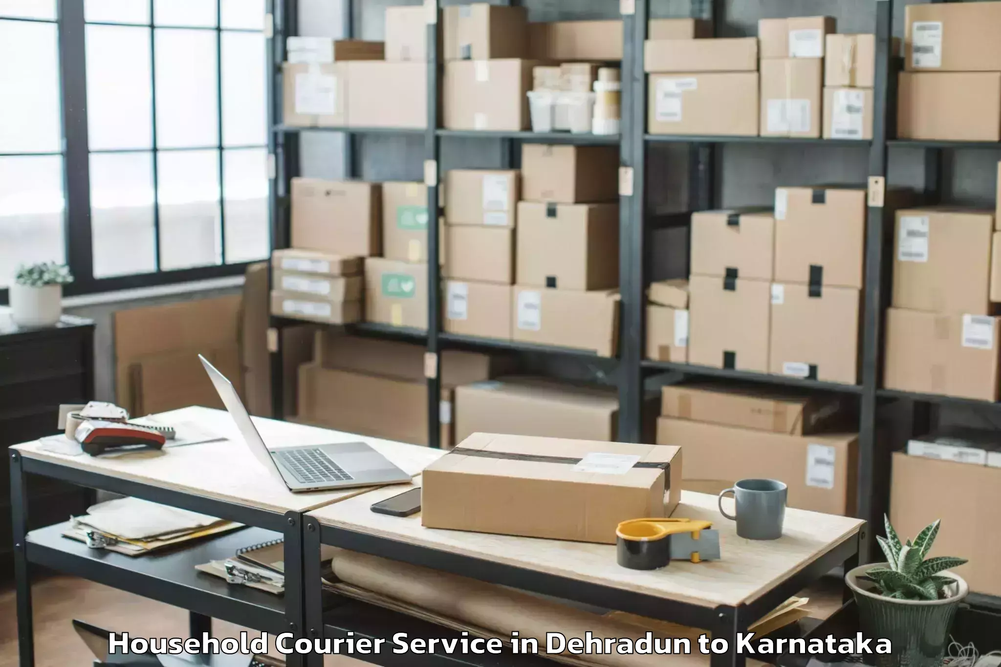 Reliable Dehradun to Harpanahalli Household Courier